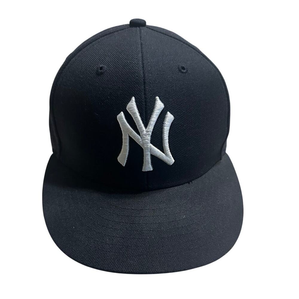 NY Yankees Baseball Hat Cap Adjustable One-Size Navy Wool-Blend MLB New York